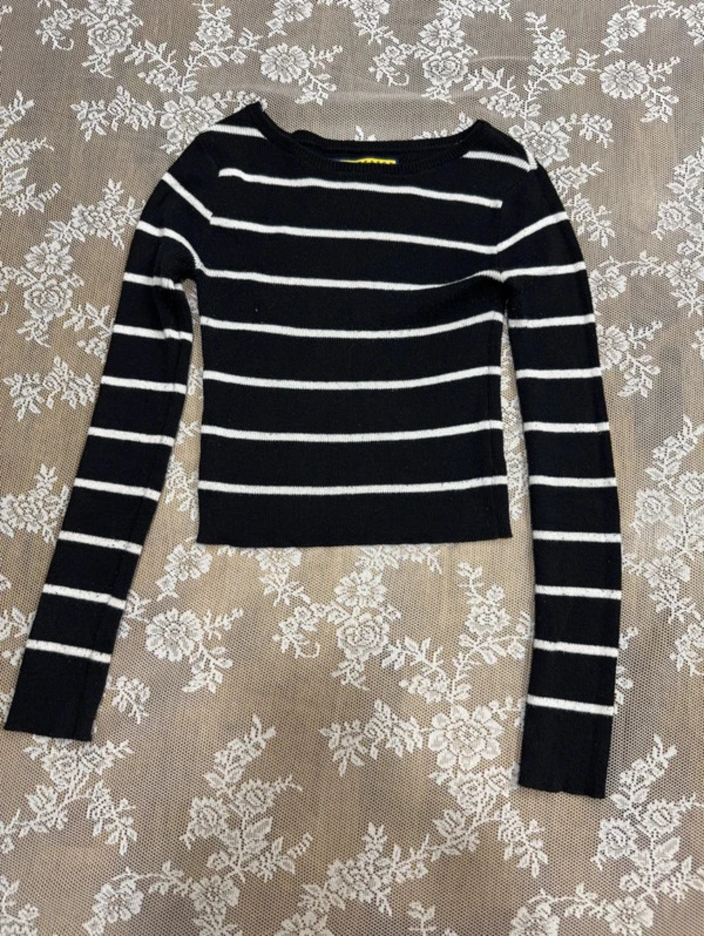 black and white striped long sleeve